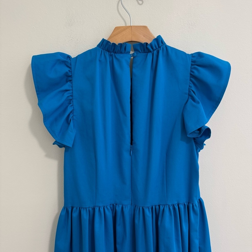 Antonio Melani NWT Royal Blue Tiered Midi Dress - Picture 11 of 11